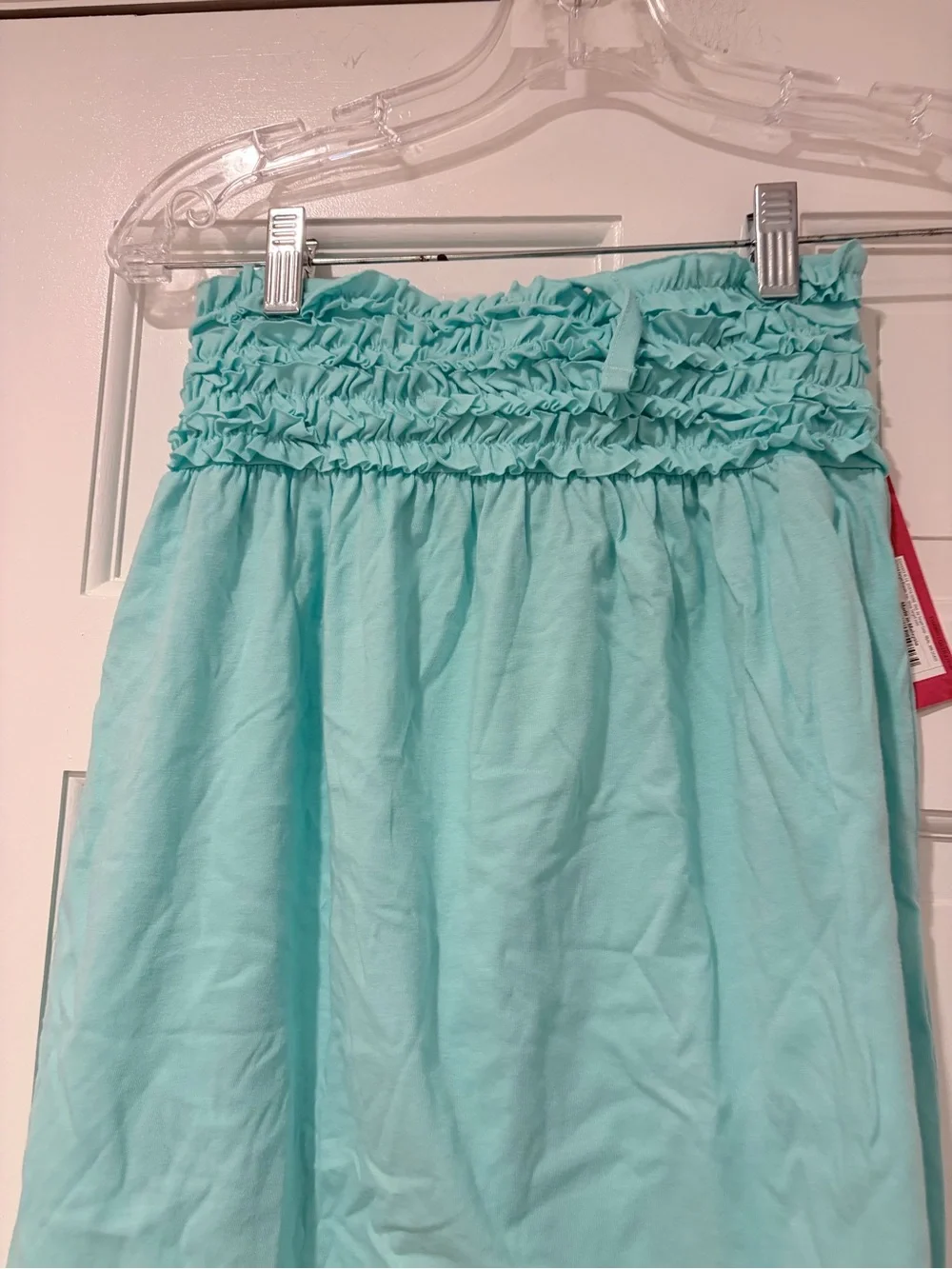 Xhilaration Light Aqua Smocked Waist Casual Skirt
